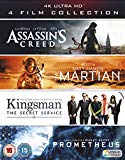 4K UHD Film Collection (Assassin's Creed, The Martian, Kingsman & Prometheus) [4K Blu-ray] [2017]