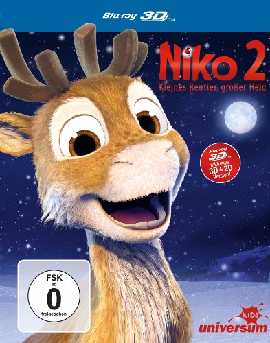 Niko 2 - Kleines Rentier, großer Held: Blu-ray 3D + 2D