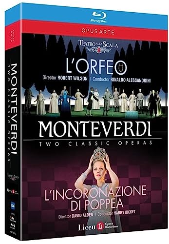 Monteverdi: Two Classic Operas - L'Orfeo; L'incoronazione di Poppea [Georg Nigl; Roberta Invernizzi; Teatro Alla Scala; Sarah Connolly; Harry Bicket] [Opus Arte: OABD7233BD] [Blu-ray] [2017]