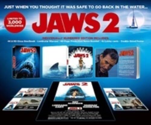 Jaws 2 Collector's Edition Steelbook [4K Ultra HD] [1978] [Blu-ray] [2023] [Region Free]