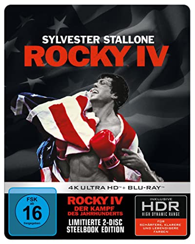 Rocky IV  Der Kampf des Jahrhunderts (1985) - 4K UHD - Steelbook [Blu-ray]