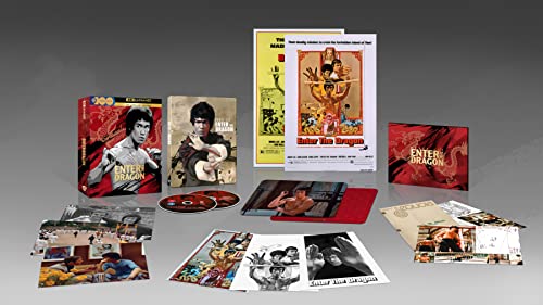 Enter the Dragon 50th Anniversary Ultimate Collector's Edition with Steelbook [4K Ultra HD] [1973] [Blu-ray] [2023] [Region Free]