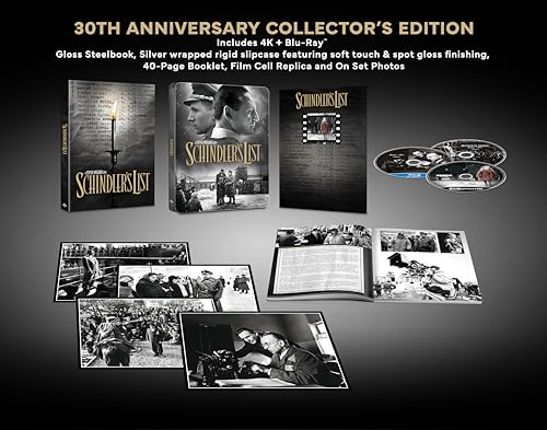 Schindler's List [30th Anniversary Collector's Edition] [4K Ultra HD] [1993] [Blu-ray] [2023] [Region Free]