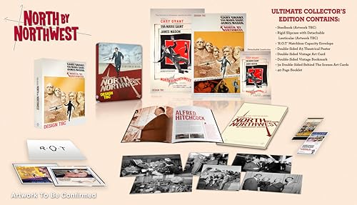 North by Northwest Ultimate Collector's Edition with Steelbook [4K Ultra HD] [1959] [Blu-ray] [Region Free]