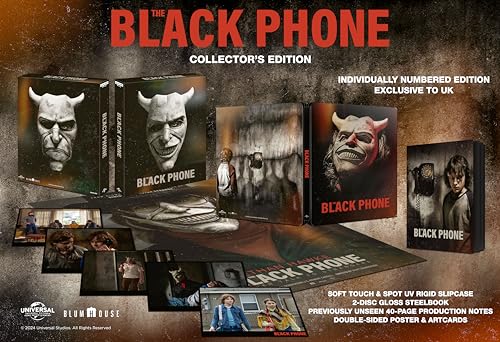 Black Phone [Limited Collector's Edition] [4K Ultra HD] [2021] [Blu-ray] [Region Free]