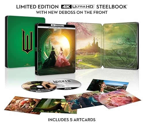 Wicked [4K Ultra HD & Blu-Ray] Limited Edition Steelbook & Artcards