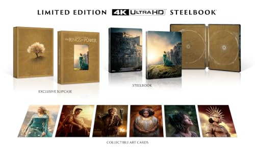 The Lord of The Rings: The Rings of Power: Season 1 4k UHD Steelbook [Blu-ray] [Region B]