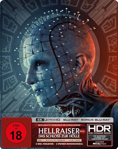 Hellraiser - Das Schloss zur Hölle - Steelbook - Limited Edition (4K Ultra HD + Blu-ray + Bonus-Blu-ray) [Region B] [2022]
